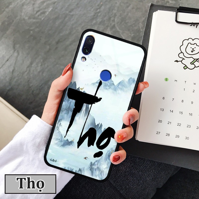 Ốp lưng Xiaomi Redmi Note 7/7Pro-in chữ thư pháp