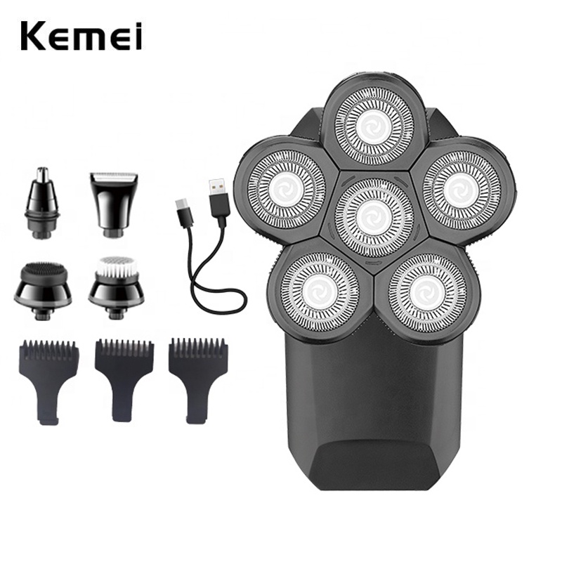 Máy Cạo Râu / Lông Mũi / Tai / Mũi Đa Năng 5 Trong 1 Kemei