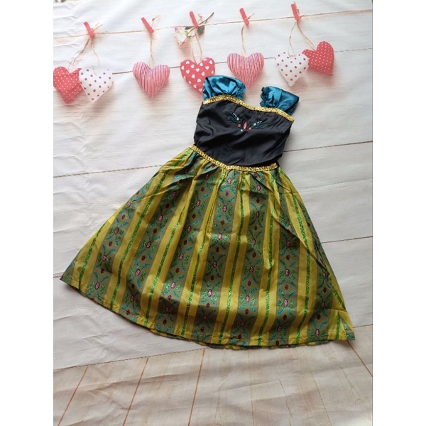 Váy đầm hóa trang công chúa Anna cho bé gái