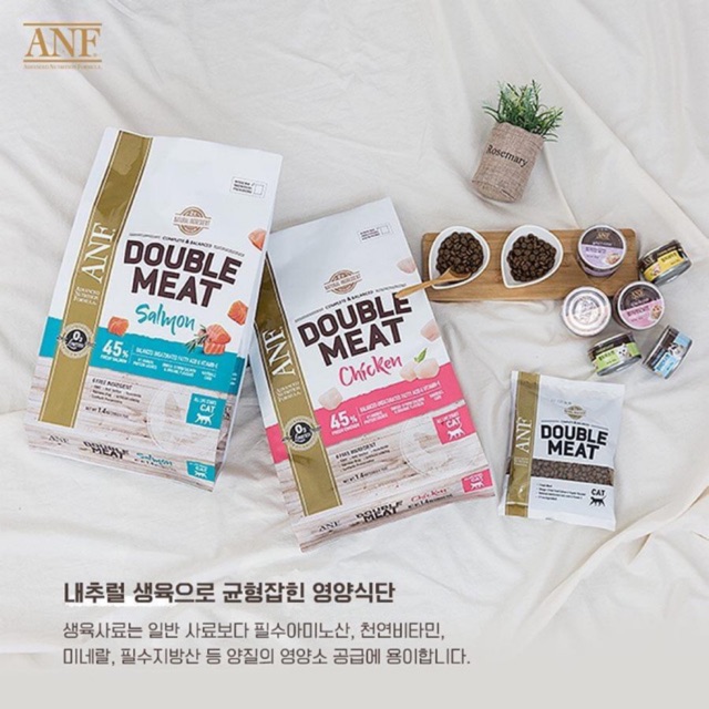 ANF Double Meat Thức ăn hạt gấp đôi thịt tươi cho mèo / Gói 1.4kg