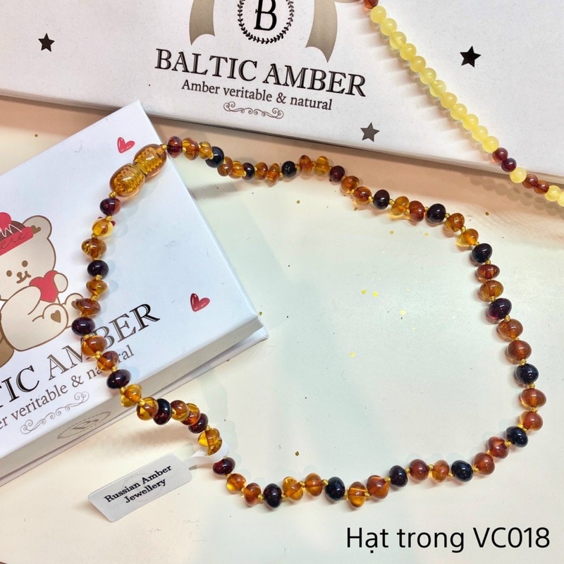Vòng cổ/ Vòng tay Baltic Amber Nga dành cho bé