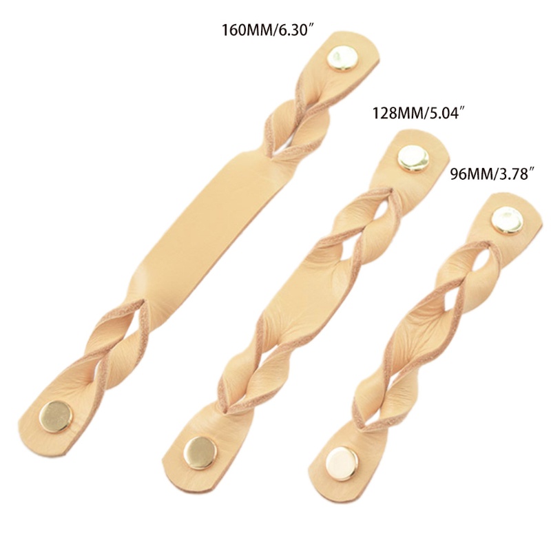 Tay Nắm Cửa Chất Liệu Da Bò Phong Cách Retro Châu Âu