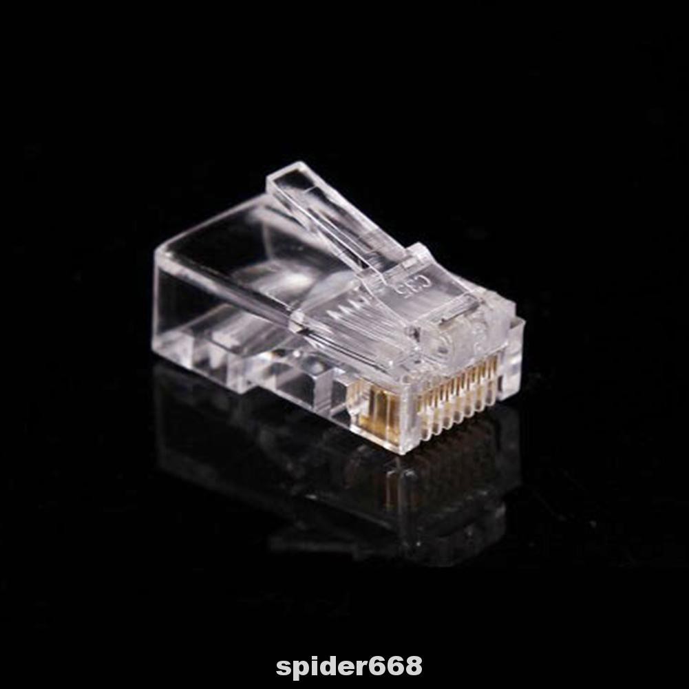 Set 100 Đầu Nối Dây Cáp Mạng Ethernet Trong Suốt | BigBuy360 - bigbuy360.vn