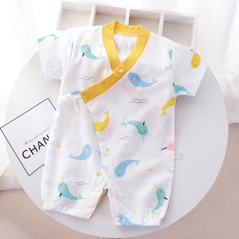 bộ body đùi kimônô cotton cộc cho bé trai/gái