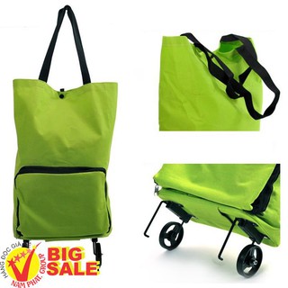Túi xách đi chợ có bánh xe kéo tiện dụng