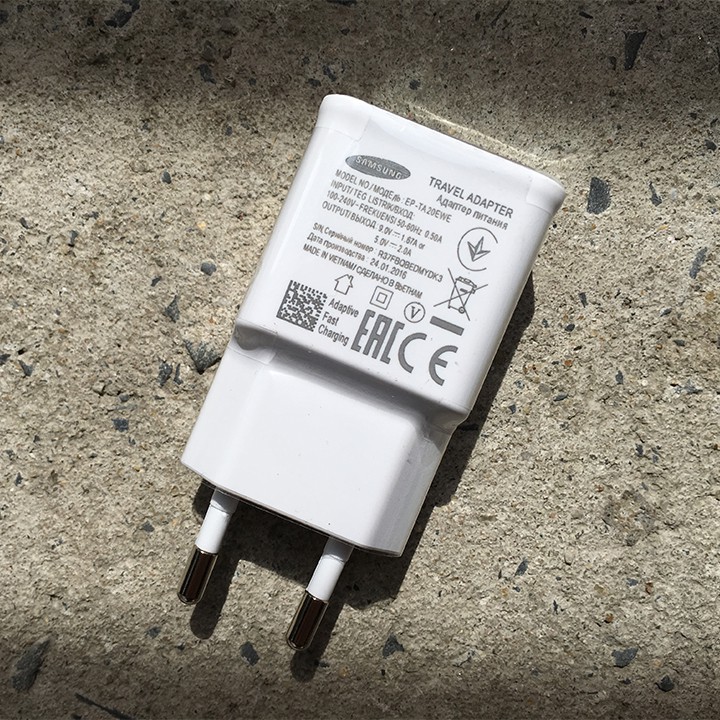 Củ sạc nhanh Samsung chính hãng (Fast Charger 2.0 Samsung) - có 2 màu