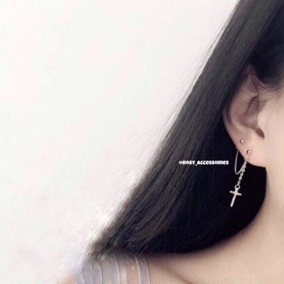 ROSY - KHUYÊN TAI XÍCH VÀNH THÁNH GIÁ 2 LỖ (ẢNH THẬT Ở CUỐI!!!!)