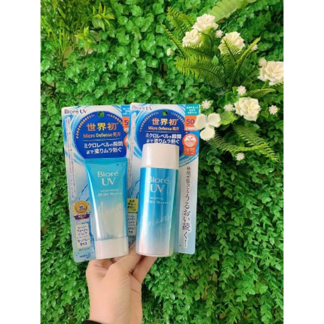 Kem chống nắng Biore Water UV Gel & Milk SPF50 PA+++