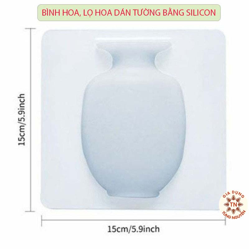 Bình Hoa dán tường chất liệu silicon thiết kế sáng trọng kiểu mới [BÌNH HOA SILICON]