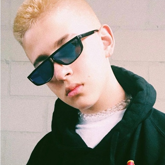 Dây chuyền acrylic trong suốt có khóa cài phong cách hip hop cá tính thời trang unisex