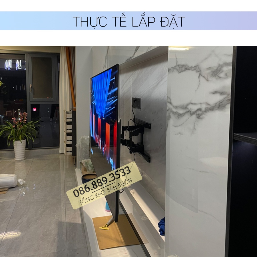 Giá Treo Tivi Góc Xoay NB P6 45 - 75 Inch - Khung Treo Tivi P6 Xoay Đa Năng