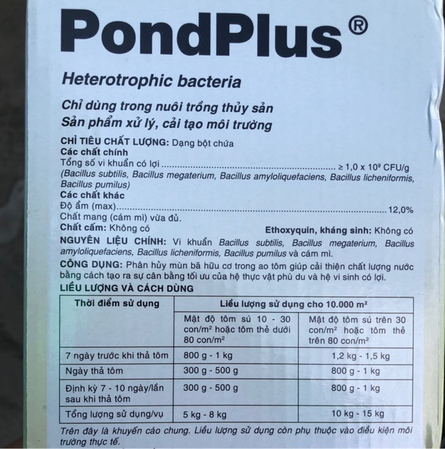 Men vi sinh Ponplus - cá cảnh- gói 200g