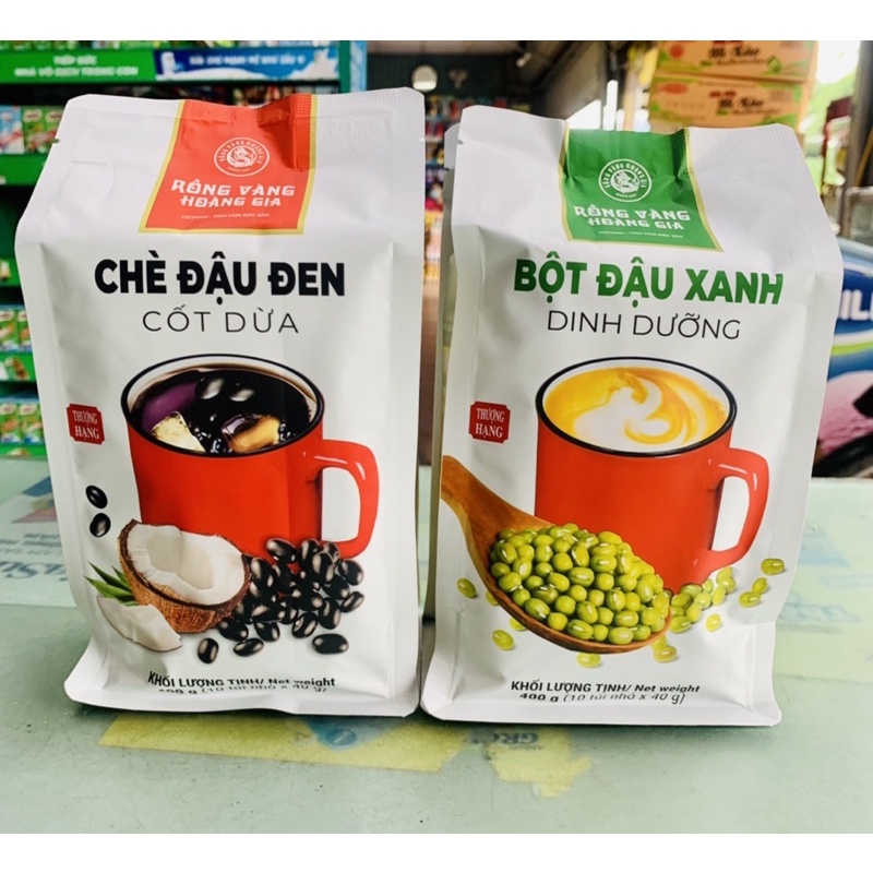 Bột Đậu Xanh ,Chè Đậu Đen Dinh Dưỡng Thượng Hạng 400g Rồng Vàng Hoàng Gia