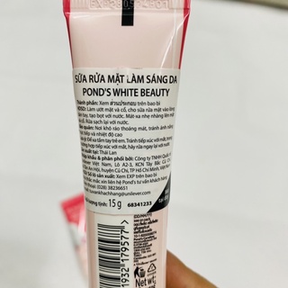Tuýp sữa rửa mặt Pond’s 15g