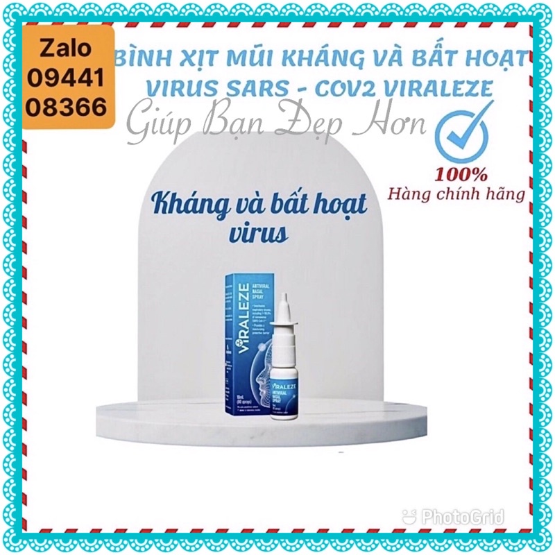 Xịt mũi bất hoạt virus hiệu quả cao VIRALEZE ÚC 10ml