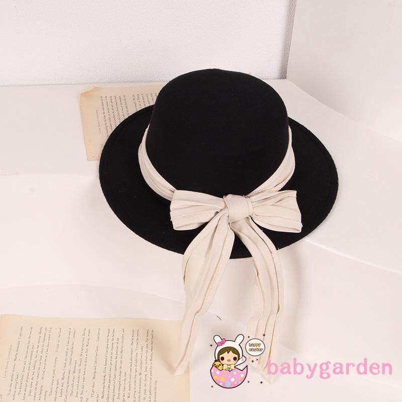 Nón Tai Bèo Đính Nơ Dễ Thương Cho Bé Gái