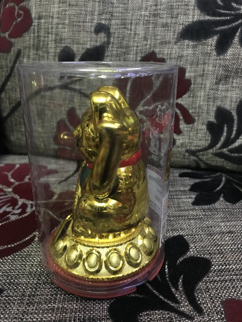 Mèo thần tài vẫy tay năng lượng mặt trời size 8cm