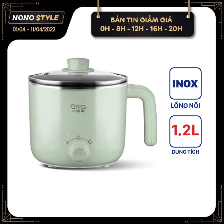 Nồi điện đa năng HM-60C Lotor 1.3 Lít - 6 CHỨC NĂNG - Chiên, xào, hấp, nấu, hầm, nhúng lẩu - BẢO HÀNH 12 THÁNG