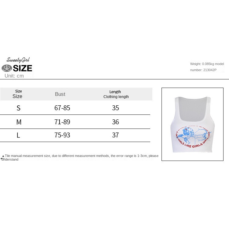 Áo Tank Top Cổ Tròn In Họa Tiết Hoạt Hình Quyến Rũ Thời Trang Cho Nữ 2022