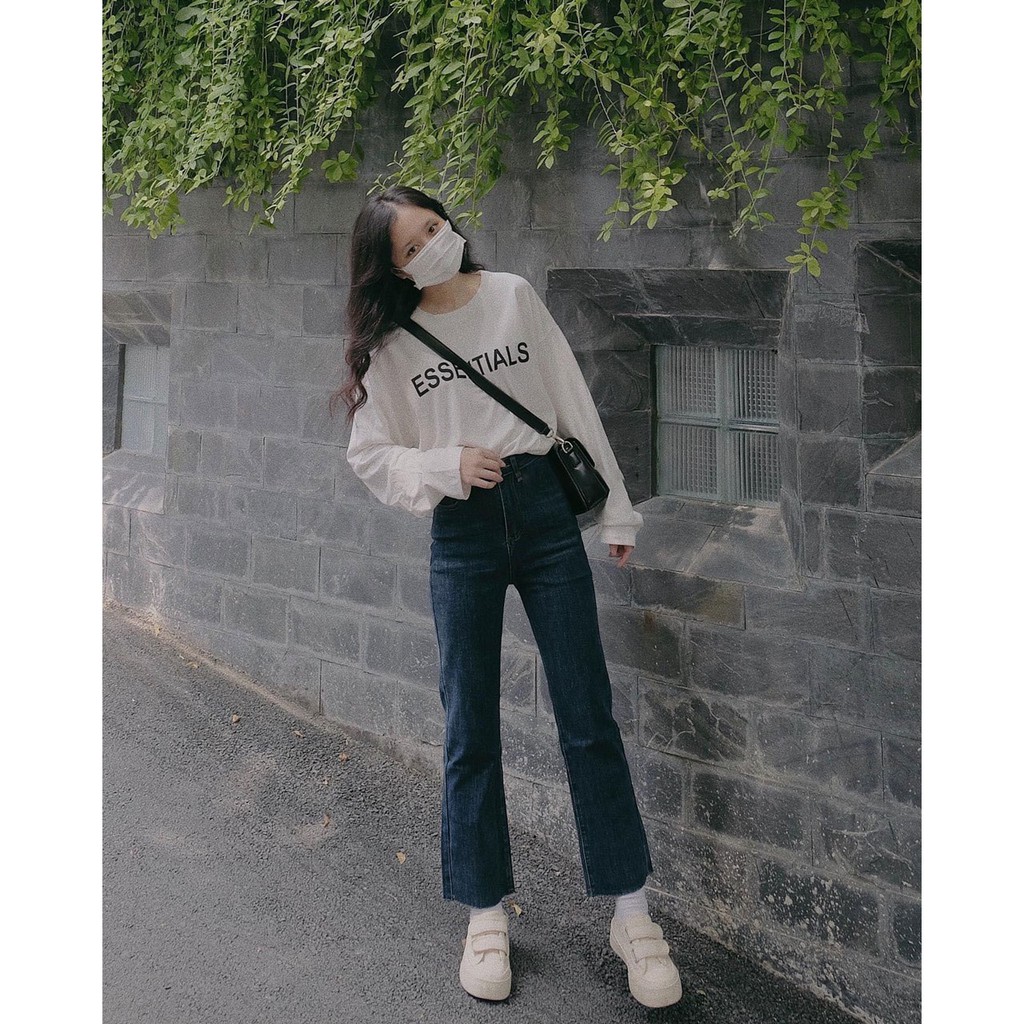 Áo thun dài tay ESSENTI áo phông Unisex cotton hot trend_VIETSTAR