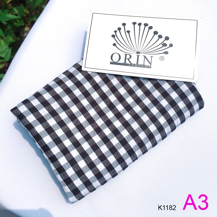 Khăn Turban Bandana caro, băng đô nhiều màu Orin K1182 K1179