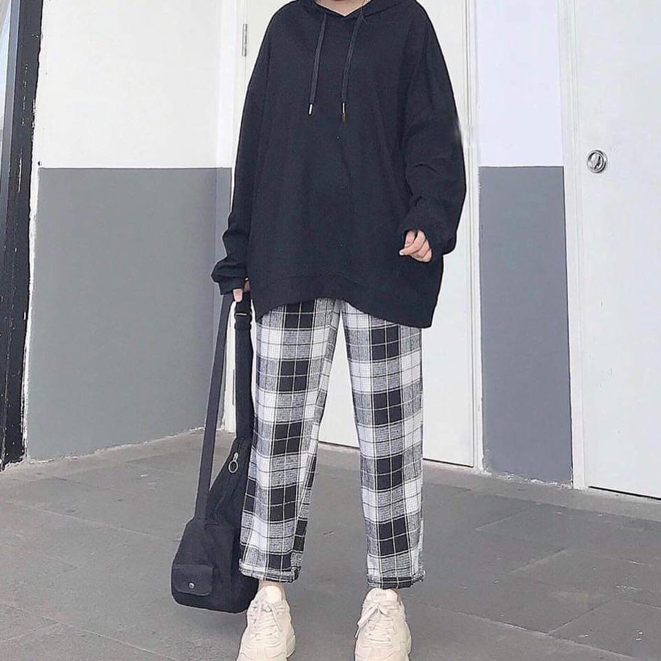 [Mã FADIRECT20 giảm 20K đơn 150K] Quần Kẻ Caro Vintage Plaid Pants Dáng Suông Unisex | BigBuy360 - bigbuy360.vn