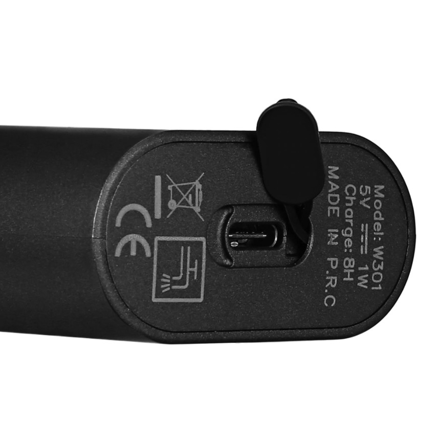 Máy cạo râu khô mini Kemei W301 - Cổng sạc USB tiện lợi du lịch