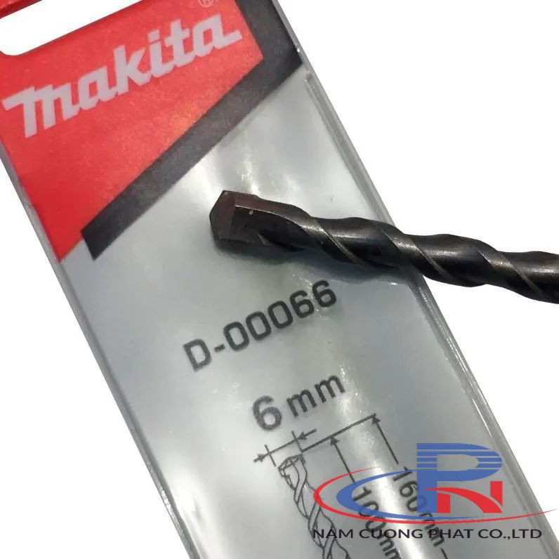 Mũi khoan bê tông Makita chuôi SDS-Plus 6,8,10,12, 14, 16, 18mm