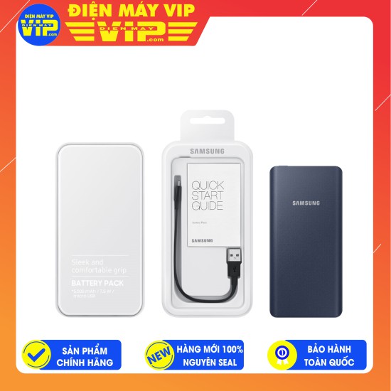 SẠC DỰ PHÒNG SAMSUNG  EB-P3020 5000mAh - Mới 100% - Nguyên Seal - Hàng Chính Hãng