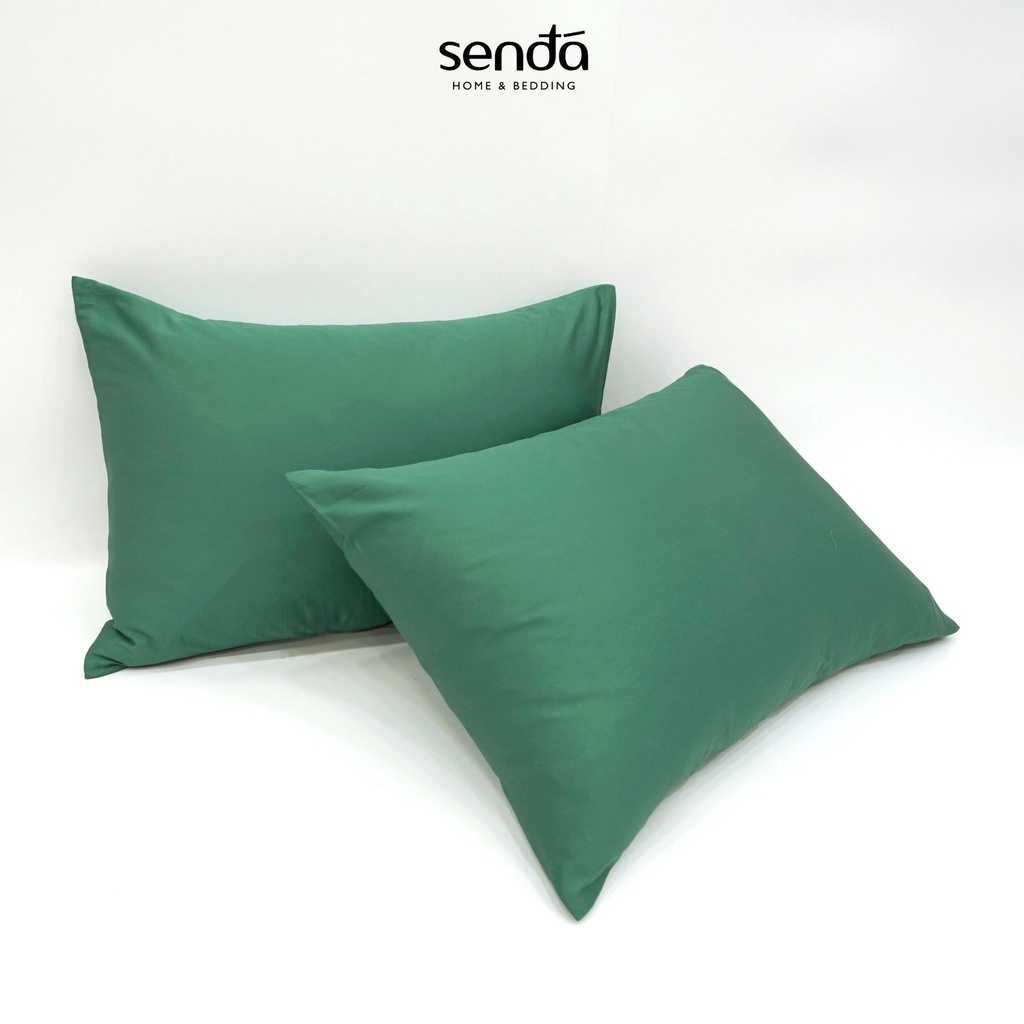 Vỏ gối Cotton Satin 60s 40x60 35x50 cm Sen Đá Home Bedding trơn màu cao cấp, áo, bao gối nằm 100% Cotton Sateen 60s