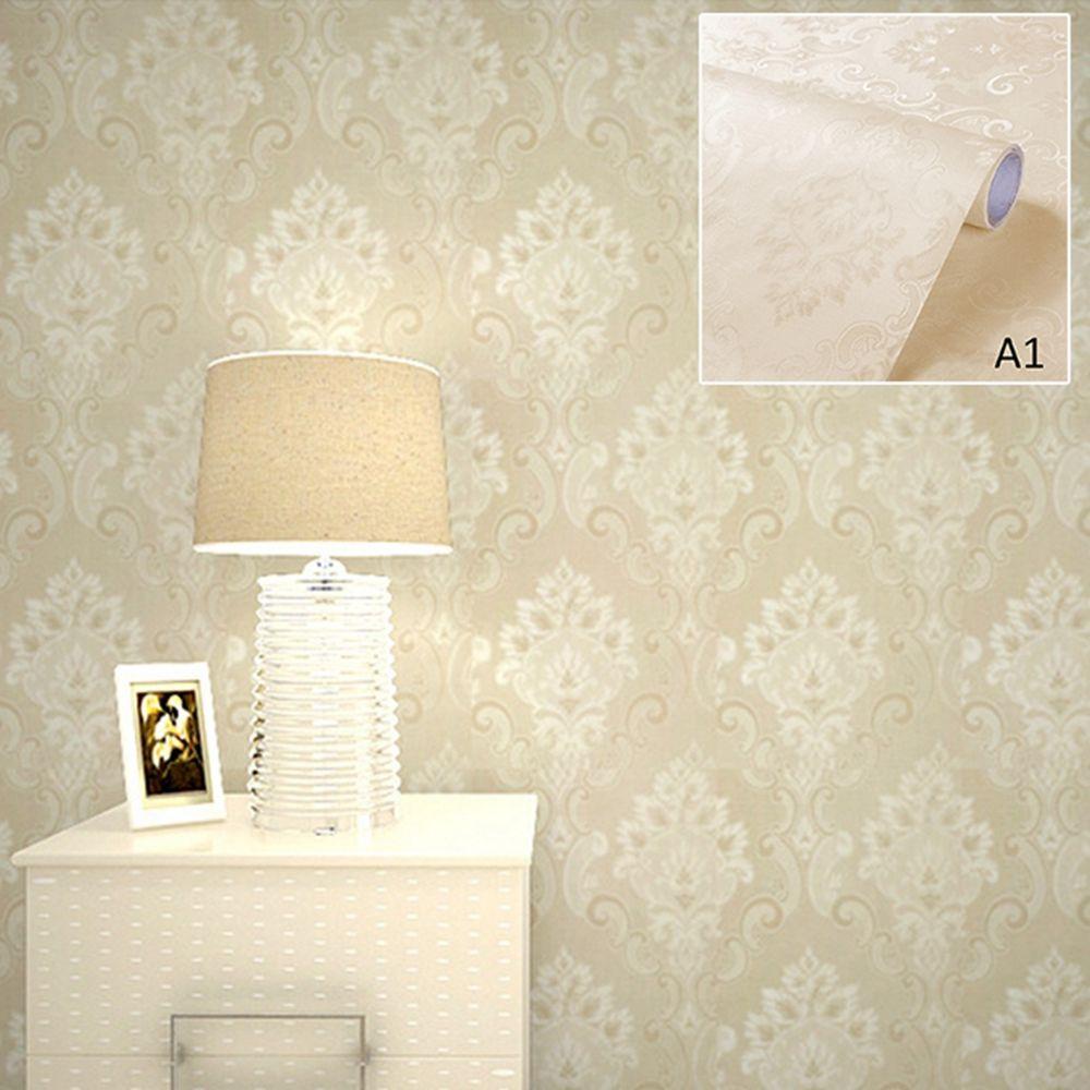 Giấy Dán Tường 3D 60x100cm Chống Thấm Nước Họa Tiết Hoa Dập Nổi Sang Trọng Trang Trí Nội Thất