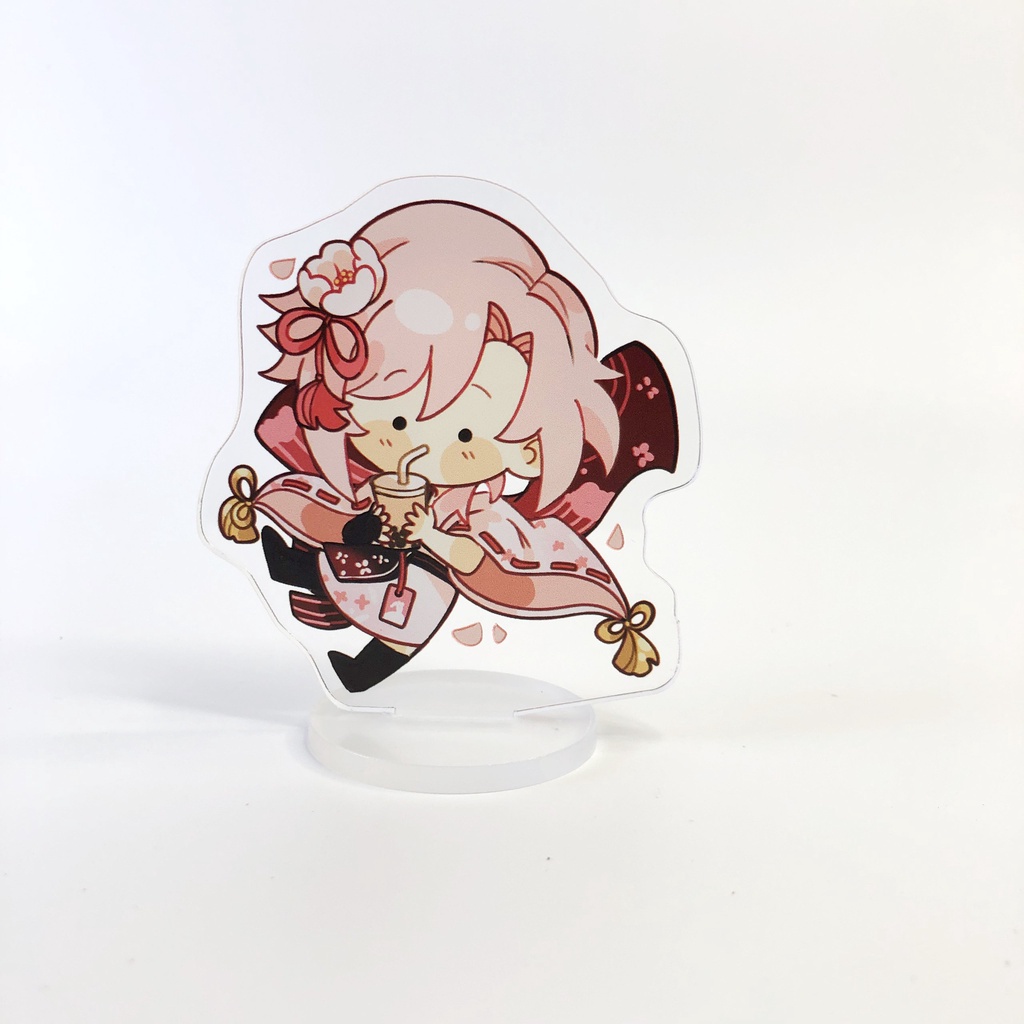 ( ĐẦU TO ) Standee mini GENSHIN IMPACT mô hình anime chibi mica trưng bày