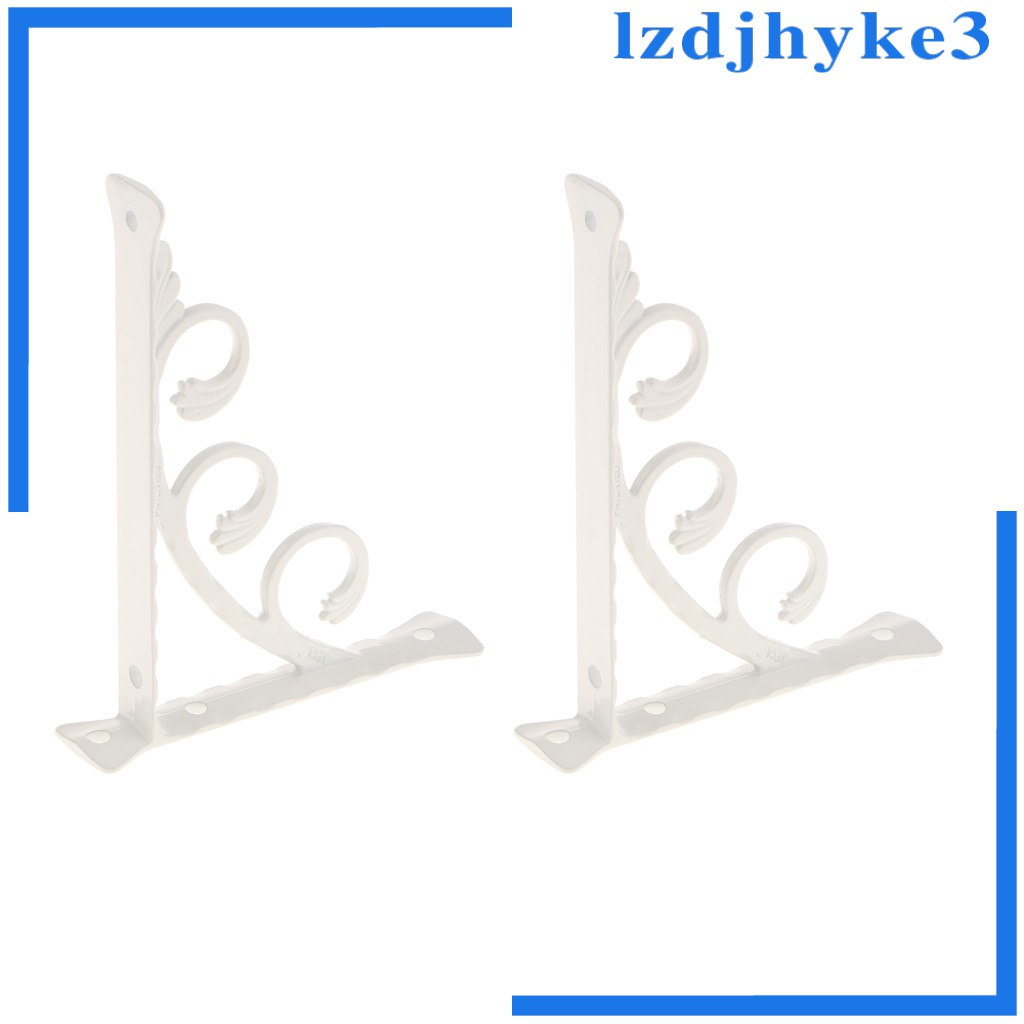 Bộ 2 khung kệ kim loại dạng chữ L chống gỉ để gắn tường