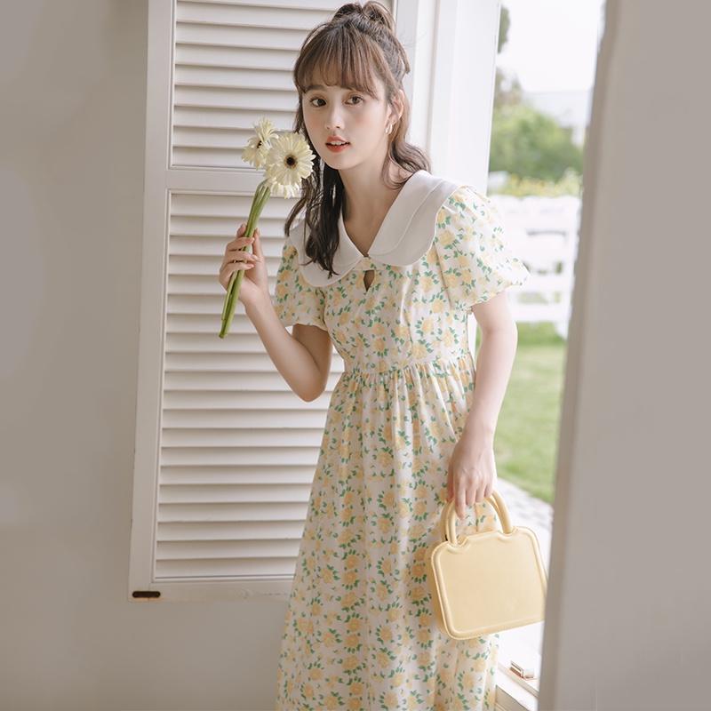 đầm tay phồng váy hoa nhí vintage váy tiểu thư sang chảnh đầm dài váy bầu mùa hè váy hoa nhí dáng dài đầm bigsize nữ váy nữ xinh váy đi chơi đầm đi tiệc đầm nữ