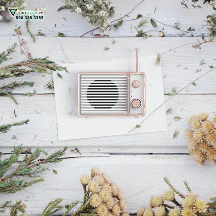 Loa Vintage DW01 bluetooth 4.1 hình chiếc đài mini nhỏ gọn