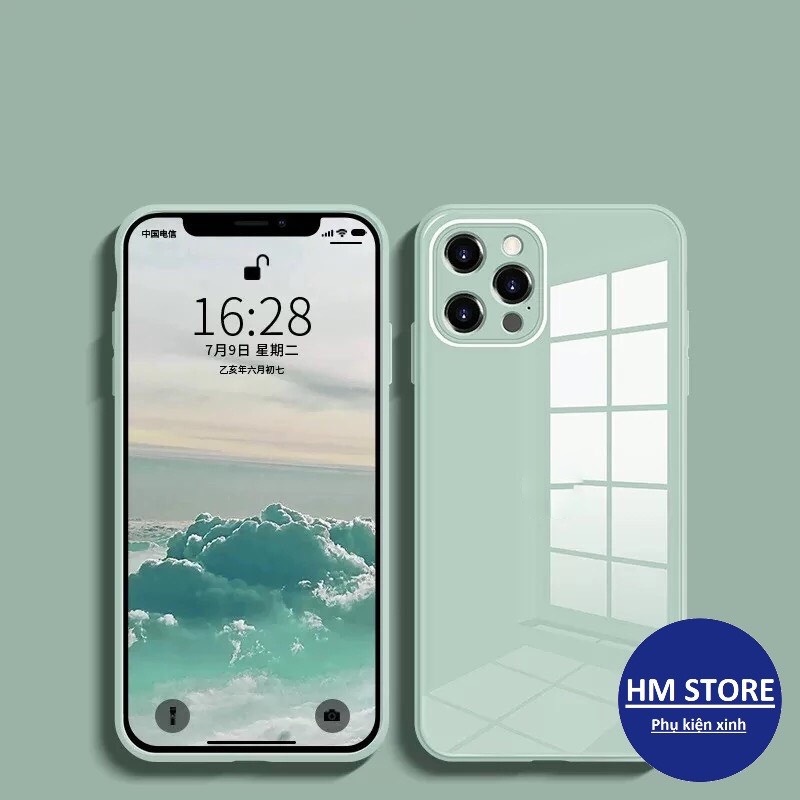 Ốp lưng tráng gương chống sốc logo táo 6/6plus/6s/6splus/7/7plus/8/8plus/x/xr/xs/11/12/13/pro/max/plus/promax