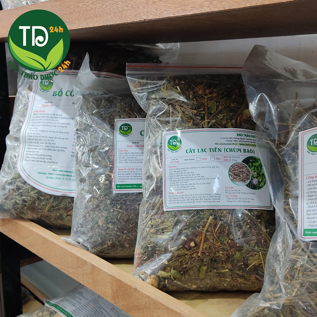 Cây lạc tiên (chùm bao, nhãn lồng) sấy khô, đánh bay chứng phiền muộn, mất ngủ, suy nhược thần kinh, giúp an thần [1kg]