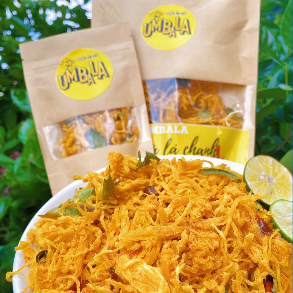 [BEST SELLER] 100g Khô gà lá chanh dạng túi zip ngon nhức nách ăn vặt Umbala | BigBuy360 - bigbuy360.vn