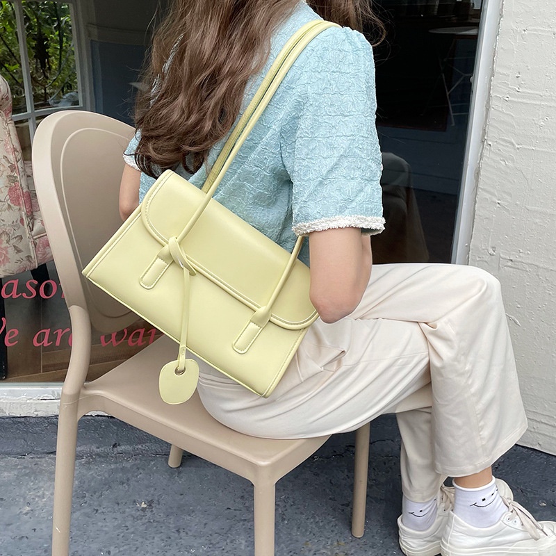 Túi xách nữ quai dài đeo kẹp nách đeo vai màu pastel trendy