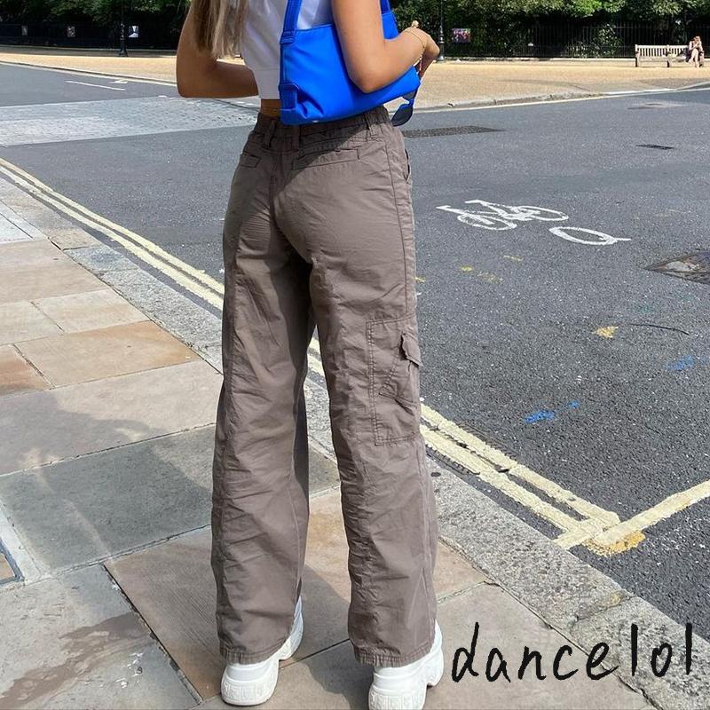 Quần Jean Ống Đứng Lưng Cao Màu Trơn Kiểu Hàn Quốc Thời Trang Cho Nữ dance1o1