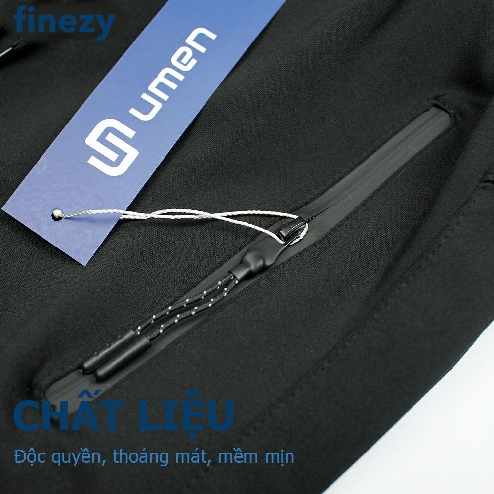 Quần dài nam 3 kẻ ngang Finezy, cotton co giãn thoáng mát mã FL001