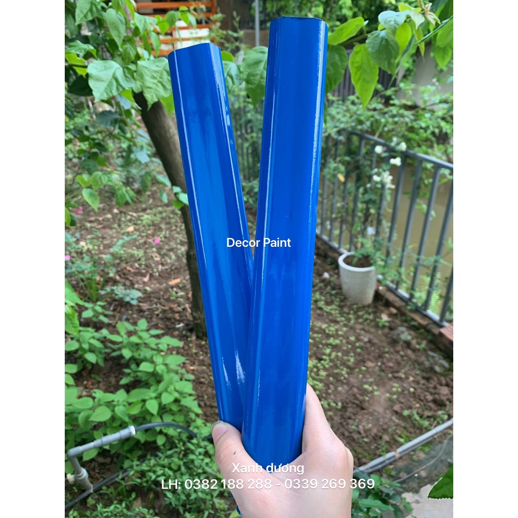 Sơn trên sắt mạ kẽm, nhôm, đồng, inox, nhựa màu xanh dương