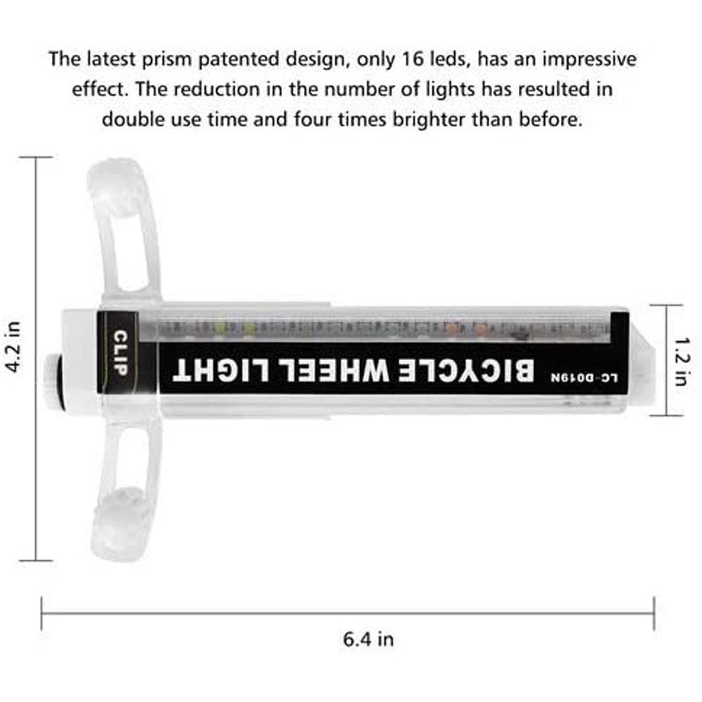 Đèn Led RGB Siêu Sáng Gắn Van Bánh Xe Đạp Chống Thấm Nước Trang Trí Thời Trang