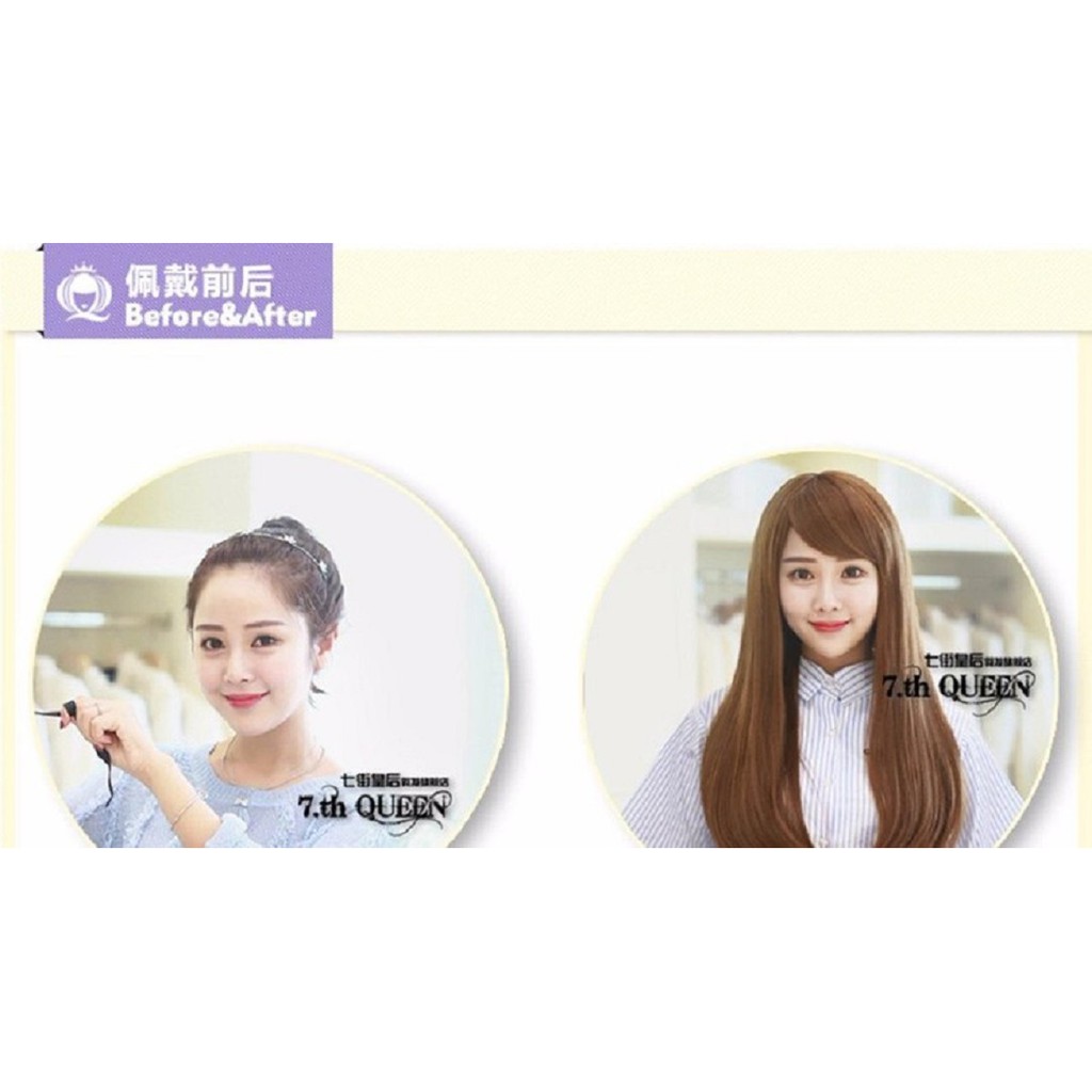 Tóc giả nữ hàn quốc + Tặng kèm lứoi TG45