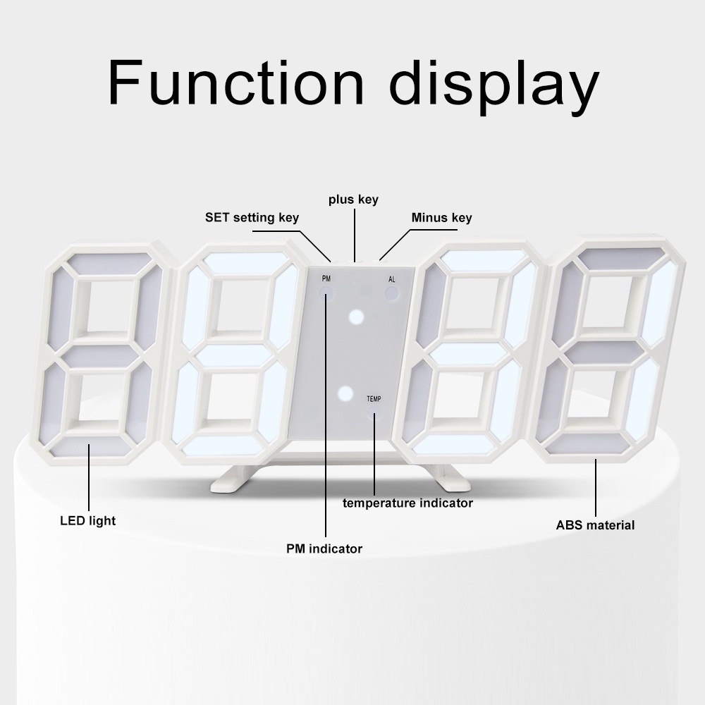 OSIDEN Đồng hồ LED điện tử phong cách Bắc Âu độc đáo