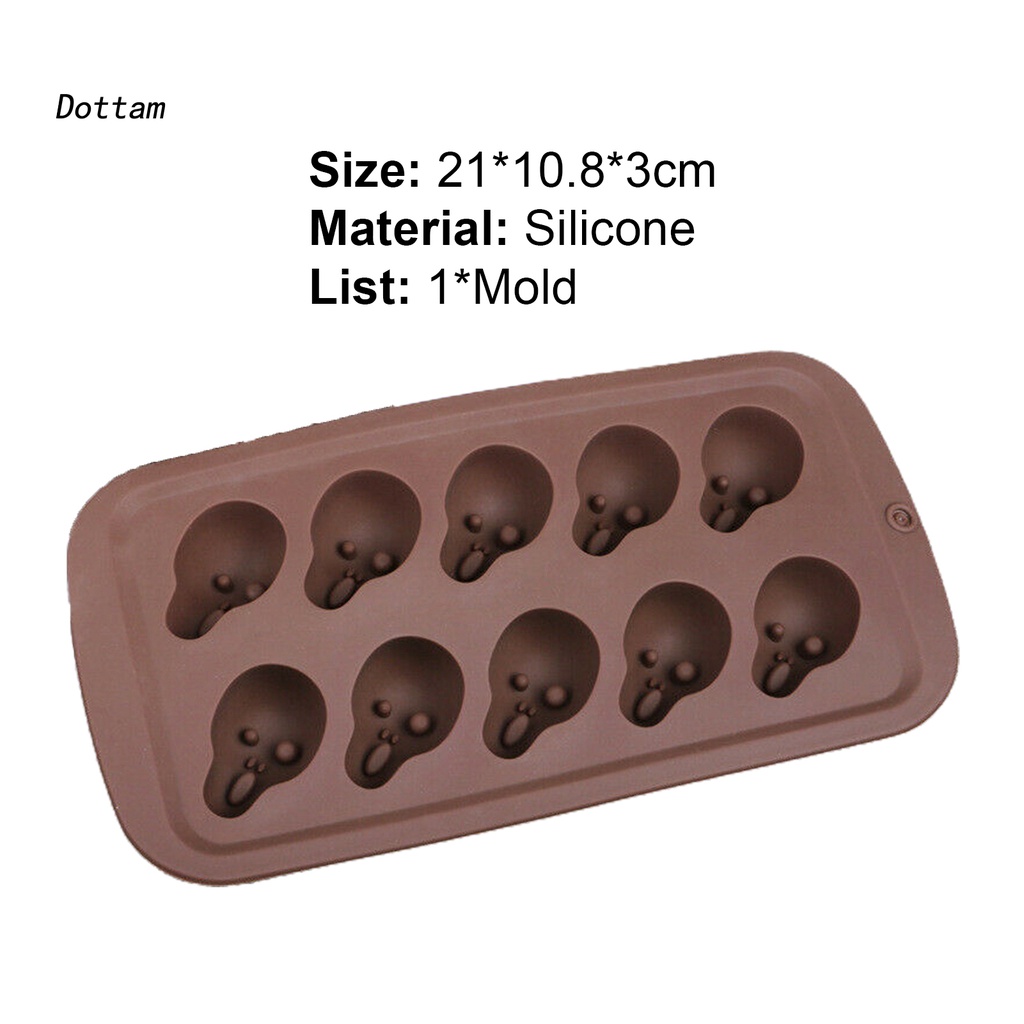 [Dt] Reusable Chocolate Mold Holiday Chocolate Cake Mould Heat Resistant for Party