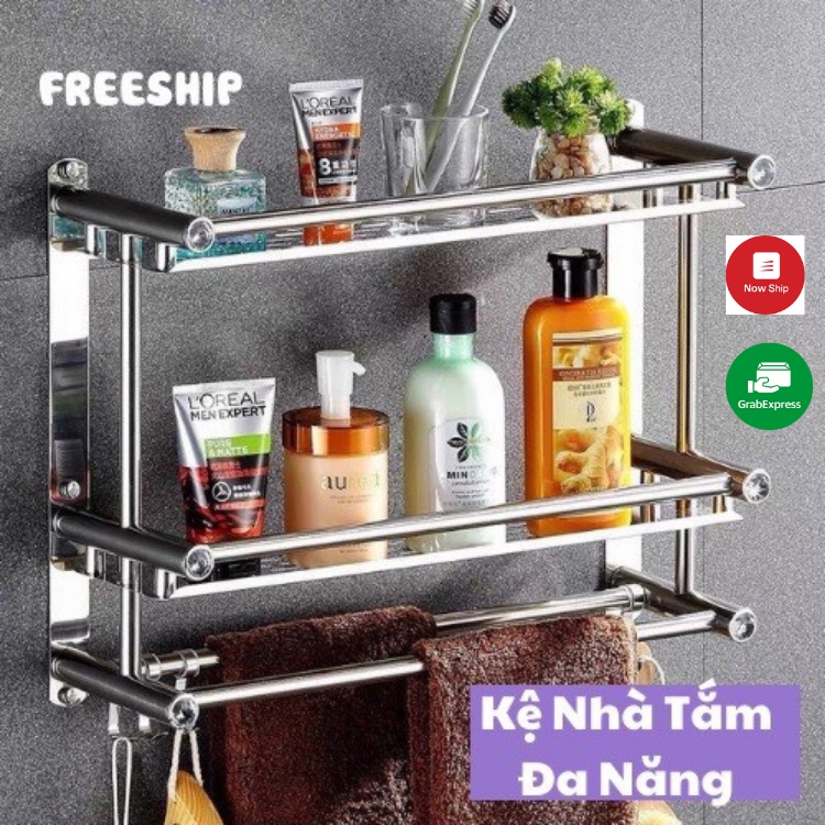 Giá Treo Khăn Tắm Inox 304 Kệ Treo Khăn Nhà Tắm Bền Đẹp Không Han Gỉ