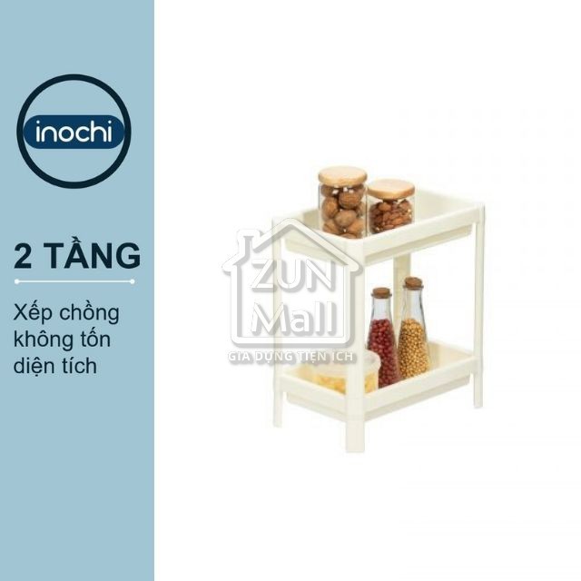 Kệ Đa Năng 2 Tầng Inochi Bằng Nhựa - Dùng Để Đựng Gia Vị Nhà Bếp Đựng Đồ Thực Phẩm Hoặc Làm Giá Để Đồ Nhà Tắm Phòng Ngủ