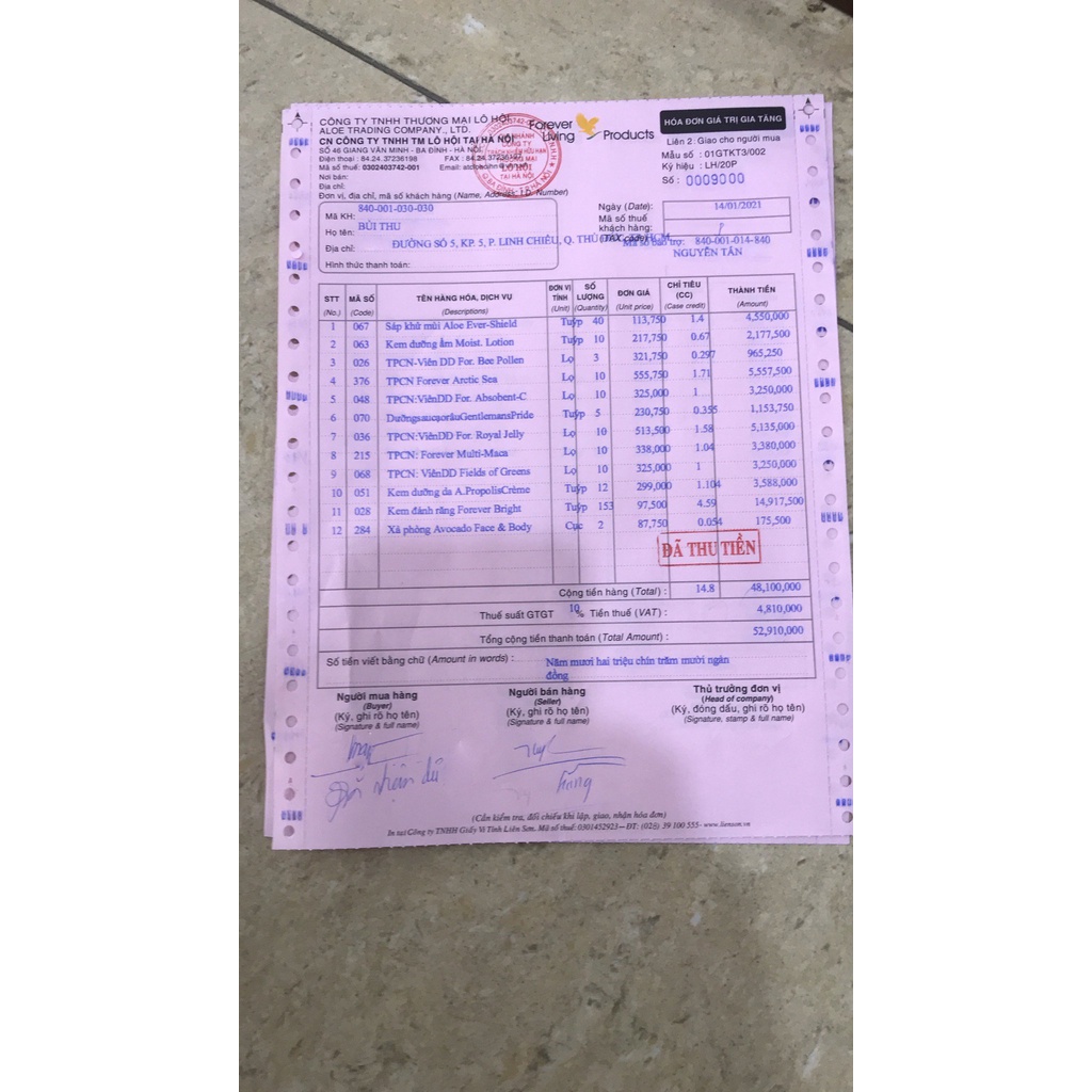 Sữa Ong Chúa Forever Royal Jelly 036FLP 60 viên