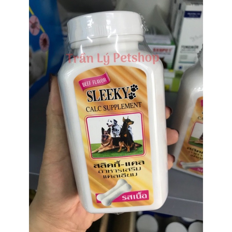 Canxi, Vitamin và Khoáng Chất Tổng Hợp Sleeky Thái Lan dành cho chó mèo, thú cưng